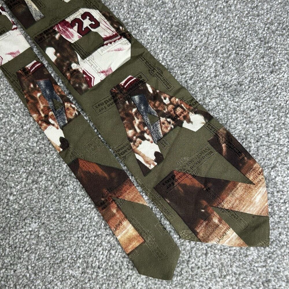 Michael Jordan 23 Vintage 100% Silk Necktie Men's NBA One Size Bugatchi Uomo